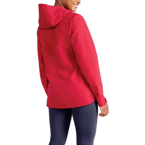 OEM High Quality Custom Women’s Red Waterproof Hooded Softshell Coat <b>Lightweight</b> Outdoor Windbreaker Zip Up Rain <b>jacket</b> for men - Product Image 2