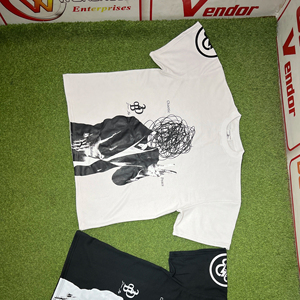 เสื้อยืดโอเวอร์ไซส์ทรงบ็อกซี่ ผ้าฝ้าย 100% รักษ์โลก พิมพ์ลายสกรีนแบบกำหนดเองได้ สไตล์วินเทจแนวสตรีทสำหรับผู้ชาย - Product Image 1