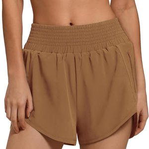 Pantalones Cortos de Ciclismo de Cintura Alta para Mujer, Sin Costuras, con Efecto Fruncido en Glúteos, Ideales para Gimnasio, Yoga, Ciclismo, Fitness y Running, con Logotipo Personalizado, Proveedor OEM para Pedidos al por Mayor - Product Image 1