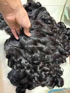 Cabello Humano Remy Rizado Natural Peruano 100g Colección Temple Textura Duradera con Brillo Natural y Volumen - Product Image 4