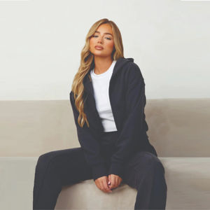 Ensemble de survêtement pour femmes, sweat-shirts courts bordeaux et pantalon large, vêtements décontractés en coton élégants, tenue confortable - Product Image 3