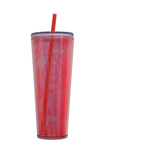750ml BPA Free Glitter Tumbler with Straw Portable <b>Reusable</b> Sports Drinking <b>Cup</b> - Product Image 1
