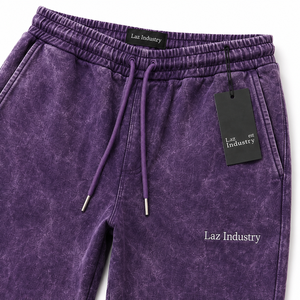 Pantalones Deportivos de Secado Rápido, Pantalones Deportivos de Moda para Hombre, Lavado Ácido, Cintura Alta, Color Sólido, 100% Algodón, Transpirables - Product Image 6