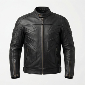 Chaqueta de Motociclista de Cuero Genuino para Hombre de la Mejor Calidad, Nueva Colección de Invierno, Chaquetas de Motocicleta con Protecciones Desmontables Personalizadas - Product Image 1