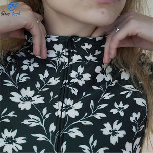 Maillot de Ciclismo de Manga Larga para Mujer, Diseño Floral, Transpirable, de Secado Rápido, Ropa de Ciclismo para Impresión por Sublimación - Product Image 4