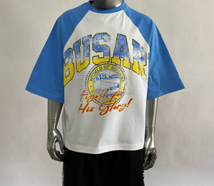 เสื้อยืดวินเทจผ้าคอตตอนสำหรับผู้ชายและผู้หญิงเสื้อยืดแขนสั้นเปิดไหล่ปล่อยโลโก้แบบเรียบๆ100% - Product Image 1