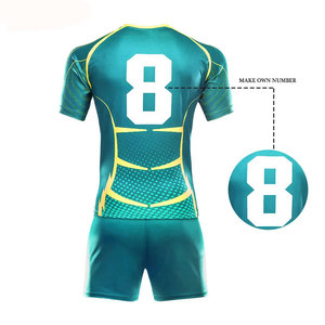 Uniforme de Rugby Personalizado para Adultos, Manga Corta, Ropa Deportiva Transpirable de Secado Rápido para Hombres, para Entrenamiento y Partidos Profesionales - Product Image 4