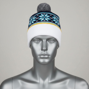 Gorros de Invierno para Hombre al por Mayor, de Alta Calidad, Acrílicos, Tejidos, Cálidos, Clásicos, para Clima Frío, con Diseño Jacquard 2026 - Product Image 1