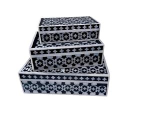 Caja de Joyería Decorativa Hecha a Mano con Diseño Marroquí de Flor de Amor con Incrustaciones de Hueso Ecológica, Decoración para Mesa del Hogar, Año Nuevo - Product Image 2