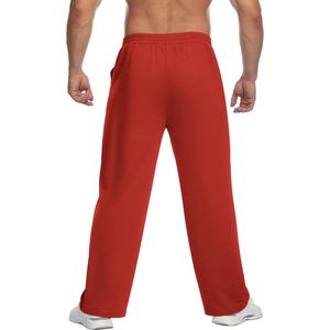 Pantalon de jogging ample et décontracté pour homme, coupe droite, 100 % coton, style streetwear, vente en gros - Product Image 3