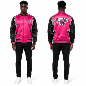 Veste en satin pour homme, personnalisable, vente en gros, pour fêtes, événements, mariages, danse, course, moto, printemps, automne, confortable, respirante, douce - Product Image 5