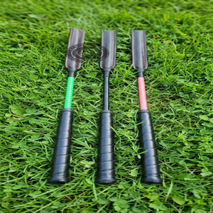 Fouet équestre professionnel en cuir véritable avec poignée confortable pour l'entraînement équestre, la pratique des courses de chevaux et l'équipement d'écurie - Product Image 2