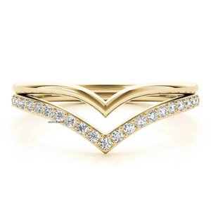 แหวนแต่งงานเพชรทรงกลมแบบอินฟินิตี้ ดีไซน์เกลียว ทอง 10K 14K 18K เงินแท้ 925 935 เครื่องประดับชั้นดี - Product Image 2