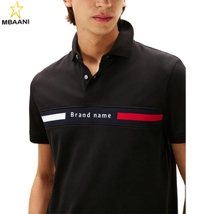 Chemises polo décontractées à manches courtes pour hommes, coupe classique, avec logo sur la poitrine - Product Image 2