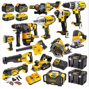 VENTE EN GROS DE PRODUITS NEUFS ET ORIGINAUX - ACHETEZ 2, OBTENEZ 1 GRATUIT - Kit d'outils électriques DeWALT DEWKIT30A - 4 batteries lithium-ion 18V x 5Ah - 15 pièces - Product Image 1