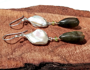 Bohemian Style Natural Gemstone Dangle Drop <b>Earrings</b> Solid 925 Sterling <b>Silver</b> Handmade Jewelry Third Party Certified Wholesale - Product Image 6
