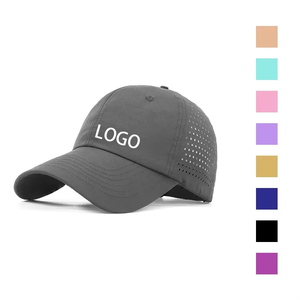 หมวกเบสบอลสีดำแบบยูนิเซ็กซ์ 6 แผง ตาข่าย ระบายอากาศได้ดี เหมาะสำหรับกิจกรรมกลางแจ้ง ฤดูใบไม้ผลิ ฤดูร้อน สวมใส่สบาย ผลิตจากผ้าฝ้าย 100% รับสกรีนโลโก้ - Product Image 2