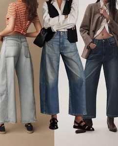 Ladies' Mid Waist Regular Fit Breathable Distressed Jeans with Patchwork Design Spring Season Full Length Denim Pants - Product Image 6