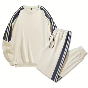 Men's Loose-Fitting Casual Sports Suits 2-Piece Set Sweatshirt Sweatpants 100% Cotton Fleece 380g Quick Dry Winter Sportswear - Product Image 2