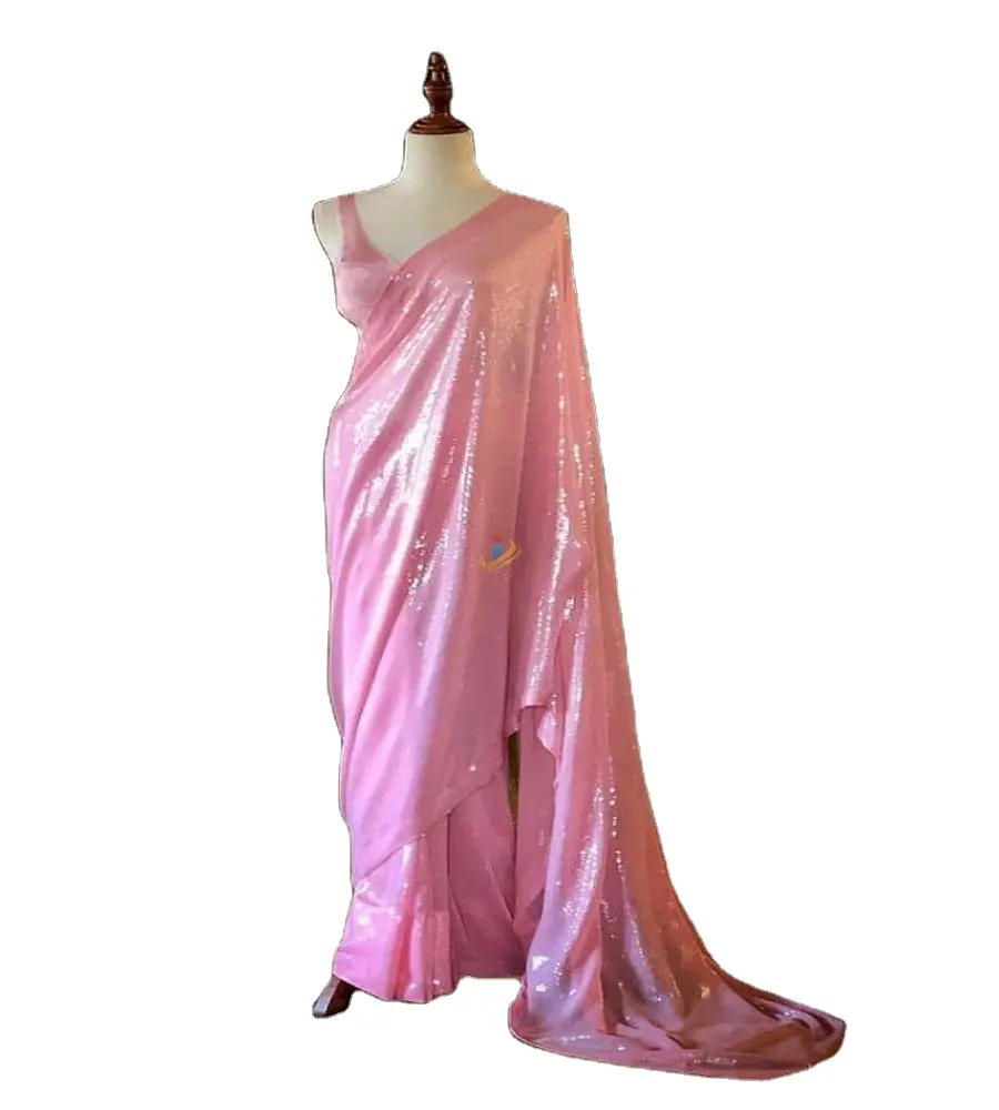 Sari di seta di bambù di design sari di seta di bambù indiano con camicetta di seta per donna a un prezzo accessibile al miglior prezzo all'ingrosso