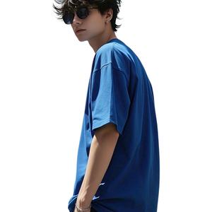 Camiseta lisa de algodón 100% de alta calidad personalizada del fabricante para hombre Camiseta de algodón 100% de talla grande en blanco para hombre suelta - Product Image 1