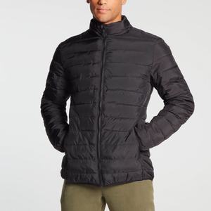 Winter Waterproof Solid Color Cotton Zipper Down Coat Clothing Custom Print Quilted Man's Winter Closure Puffer Jackets - Product Image 4