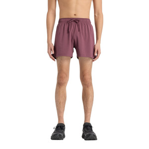 Men's High Street Quick Dry Mid <b>Elastic</b> Waist Knee-Length Solid Sports Shorts with Waterproof Breathable & Eco-Friendly Fabric - Product Image 1