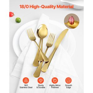 Set di posate in acciaio inossidabile per uso alimentare da 12 pezzi con 60 pezzi per hotel - Lavabile in lavastoviglie - Product Image 3