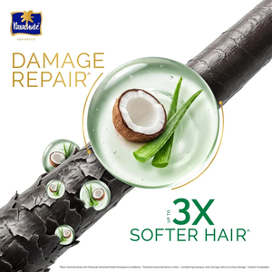 Champú proteico con leche de coco y aloe vera, fórmula enriquecida diseñada para reparar el cabello dañado, para un cabello más suave, sin parabenos, paquete de 340 ml. - Product Image 4