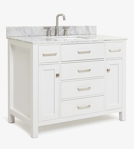 Mueble de Baño Personalizado Hannah de 43 Pulgadas, Mueble con Lavabo Individual, Solo 2 Opciones de Acabado, Fabricante OEM de Vietnam - Product Image 2