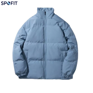 Ventes en gros de manteaux en duvet légers pour hommes, coupe ajustée, pour l'hiver, usage extérieur, avec fermeture éclair, respirants - Product Image 4