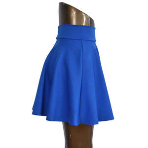 Jupe courte en jean de coton OEM de haute qualité, personnalisée, pour femmes, taille haute, avec boutons, style 100 % denim. - Product Image 3