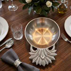 Juego de Tazones de Aluminio para Servir, Diseño Moderno, Aptos para Alimentos, con Base Texturizada, para Mesa de Comedor, Cocina y Hostelería - Product Image 5