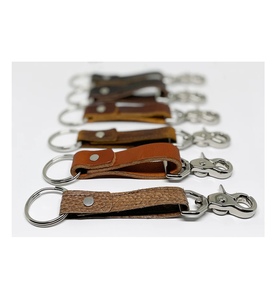 Porte-clés en cuir de qualité supérieure, en cuir véritable et en cuir de vachette, à prix avantageux. - Product Image 1