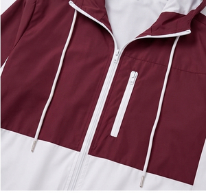 Chaqueta Cortavientos con Capucha para Mujer, Impermeable, con Cierre en el Pecho, Bolsillos Laterales, Capucha y Mangas Regulares, para Otoño - Product Image 3