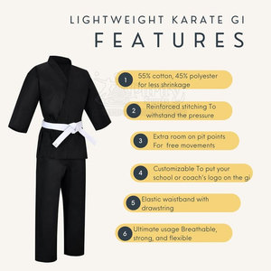 Uniforme de karaté de qualité supérieure, Kimono de Jiu-Jitsu, Uniforme de karaté à faible MOQ, Uniforme de karaté à prix abordable, Uniforme de karaté en vente en ligne - Product Image 4