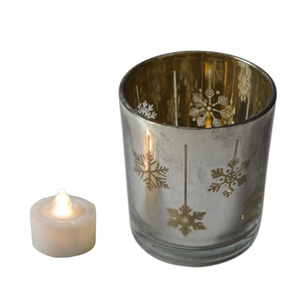 Christmas Candle Votive Classic Finishing Design T-Light and <b>Wax</b> Candle Holder Home Decor and Wedding Festive Design - Product Image 2