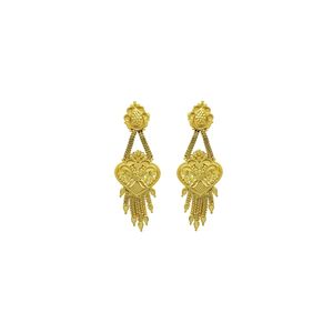 สร้อยคอทองคำแท้ 14K 18K 24K แบบยาวสไตล์ดั้งเดิม สร้อยคอแฟชั่นทองเหลืองชุบทอง ชุดเครื่องประดับเจ้าสาวแบบยาว - Product Image 4