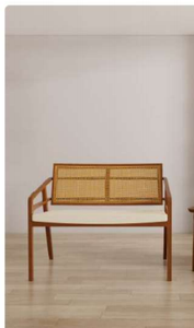 เก้าอี้หวายเน้นห้องนั่งเล่นเก้าอี้เท้าแขนกรอบไม้ที่นั่งเลานจ์พร้อมเบาะ - Product Image 2