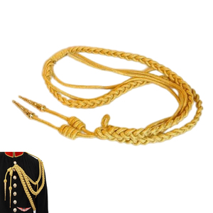 Uniform Aiguillette Marine Corps Dress Aiguillette synthetic gold <b>Cord</b> British Aiguillette Gold <b>Braided</b> Metallic - Product Image 1