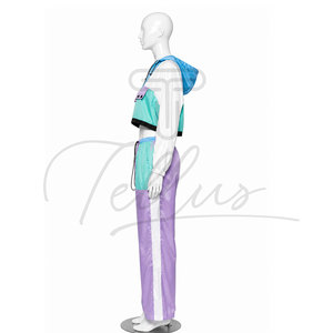 Conjunto Deportivo Informal de Invierno para Mujer, Talla Grande, Transpirable, Ligero, 100% Nailon, con Capucha y Cierre de Cordón, Marca Tellus Apparel - Product Image 4