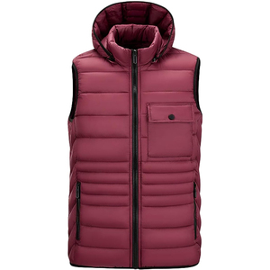Latest Custom Puffer Vest <b>Warm</b> Winter Casual Clothes Padded Waistcoat Waterproof Outdoor Wears Quilted Hooded Puffer Vests Gilet - Product Image 2