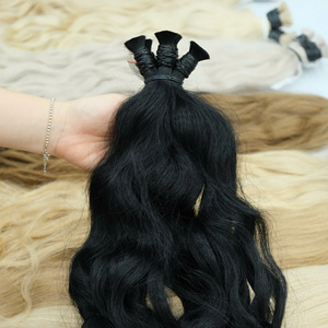 Extensions de cheveux naturels Remy vierges en gros, ondulés, de haute qualité, doux et soyeux, en lots, prix d'usine - Product Image 2