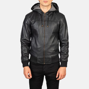 Unisex Premium Eco-Friendly Breathable Windproof Cowskin Avirex Streetwear <b>Canvas</b> Winter Front Leather <b>Jacket</b> Casual Outerwear - Product Image 1