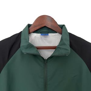 2025 Nueva fábrica personalizada streetwear chaqueta estampada cuello alto slim fit unisex hombres chaqueta cortavientos - Product Image 4