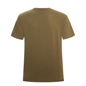 Men's Light Gray Short Sleeve <b>Turtleneck</b> T-Shirt Regular Fit Cotton Jersey Formal Solid Color Front Eco-Friendly Knitted <b>Top</b> - Product Image 4