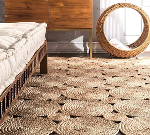 Natural Jute Braided Area <b>Rug</b>, Sustainable <b>Rug</b>, Handicraft In Vietnam, Nhat Minh Manufacturer, Jute Carpet, Wholesale, - Product Image 2