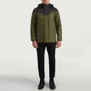 Veste matelassée pour homme de haute qualité, fabriquée au Pakistan, noire et olive, chaude, tendance, vêtement d'extérieur décontracté, veste d'hiver chaude, logo personnalisé - Product Image 3