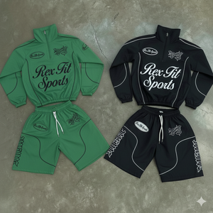 Nouvelle Arrivée 2026 Ensemble Court Coupe-Vent Sportif Homme Imprimé Réfléchissant Service de Sublimation Personnalisé du Matériau par le Fabricant - Product Image 3