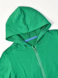 Sweat-shirt à capuche zippé en coton 100% pour homme, unisexe, décontracté, en coton tricoté, couleur unie, coupe classique, pour l'automne - Product Image 3